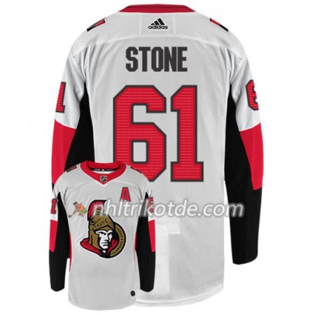 Ottawa Senators Trikot MARK STONE 61 Adidas Weiß Authentic - Herren